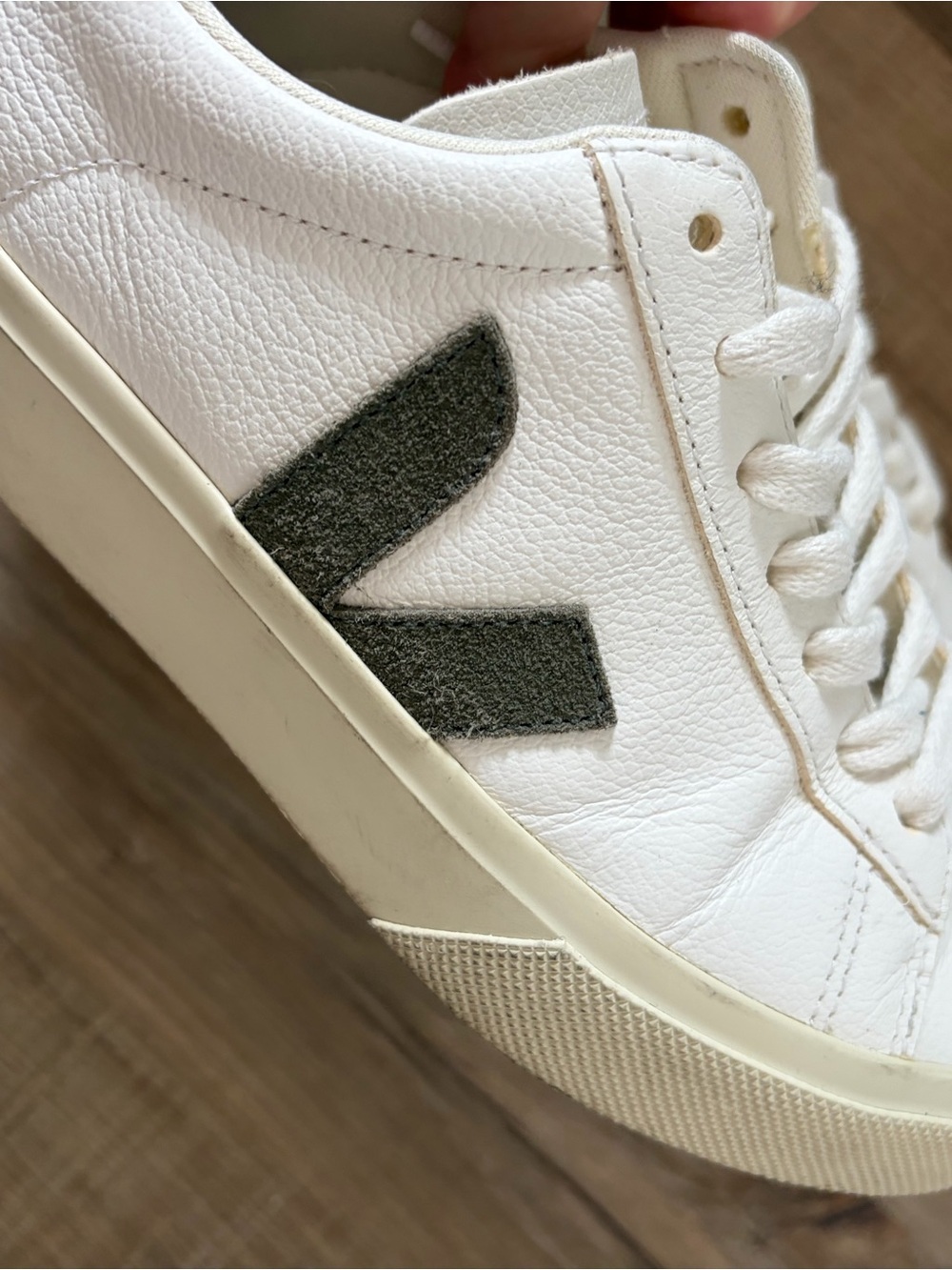Size 5 women’s Veja olive sneakers